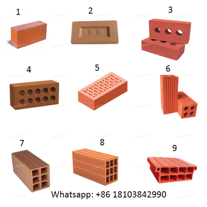 Clay bricks sample